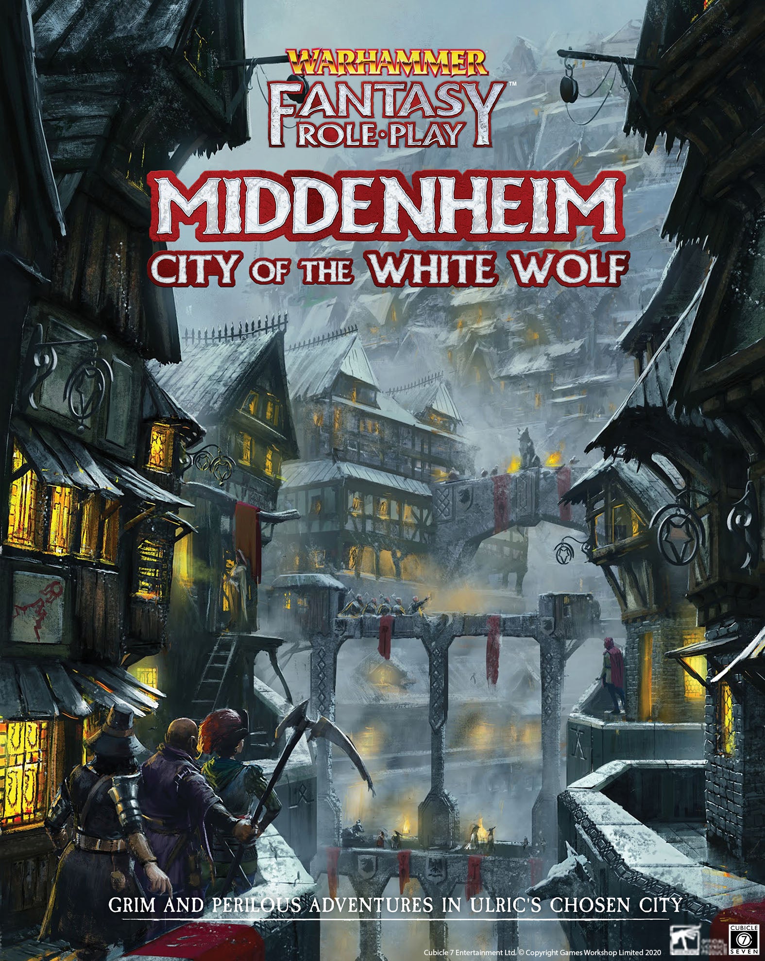 WARHAMMER FANTASY ROLE PLAY MIDDENHEIM CITY OF THE WHITE WOLF Role Play Cubicle Seven    | Red Claw Gaming