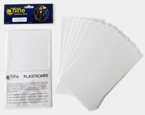 PLASTICARD VARIETY PACK: 9 SHEETS Tool GaleForce Nine    | Red Claw Gaming