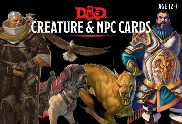 D&D CREATURE AND NPC CARDS D&D Book Wizards of the Coast    | Red Claw Gaming