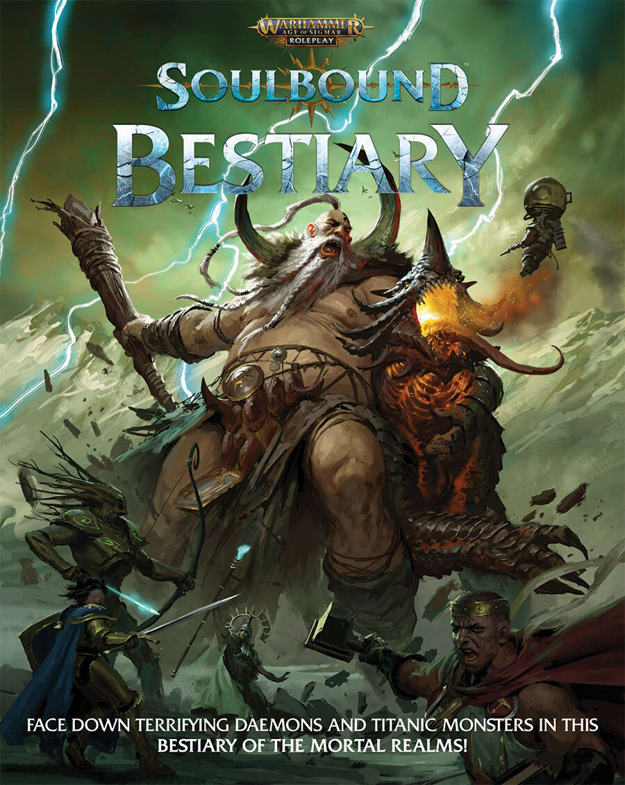 WARHAMMER AGE OF SIGMAR RPG SOULBOUND BESTIARY HC Role Playing Cubicle Seven    | Red Claw Gaming