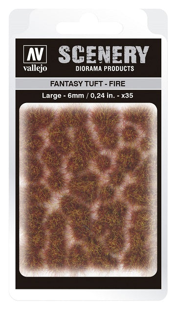 VALLEJO: SCENERY LARGE FANTASY TUFT FIRE Tufts Vallejo    | Red Claw Gaming