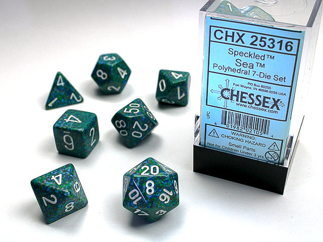 Speckled Sea 7-Die Set Dice Chessex    | Red Claw Gaming