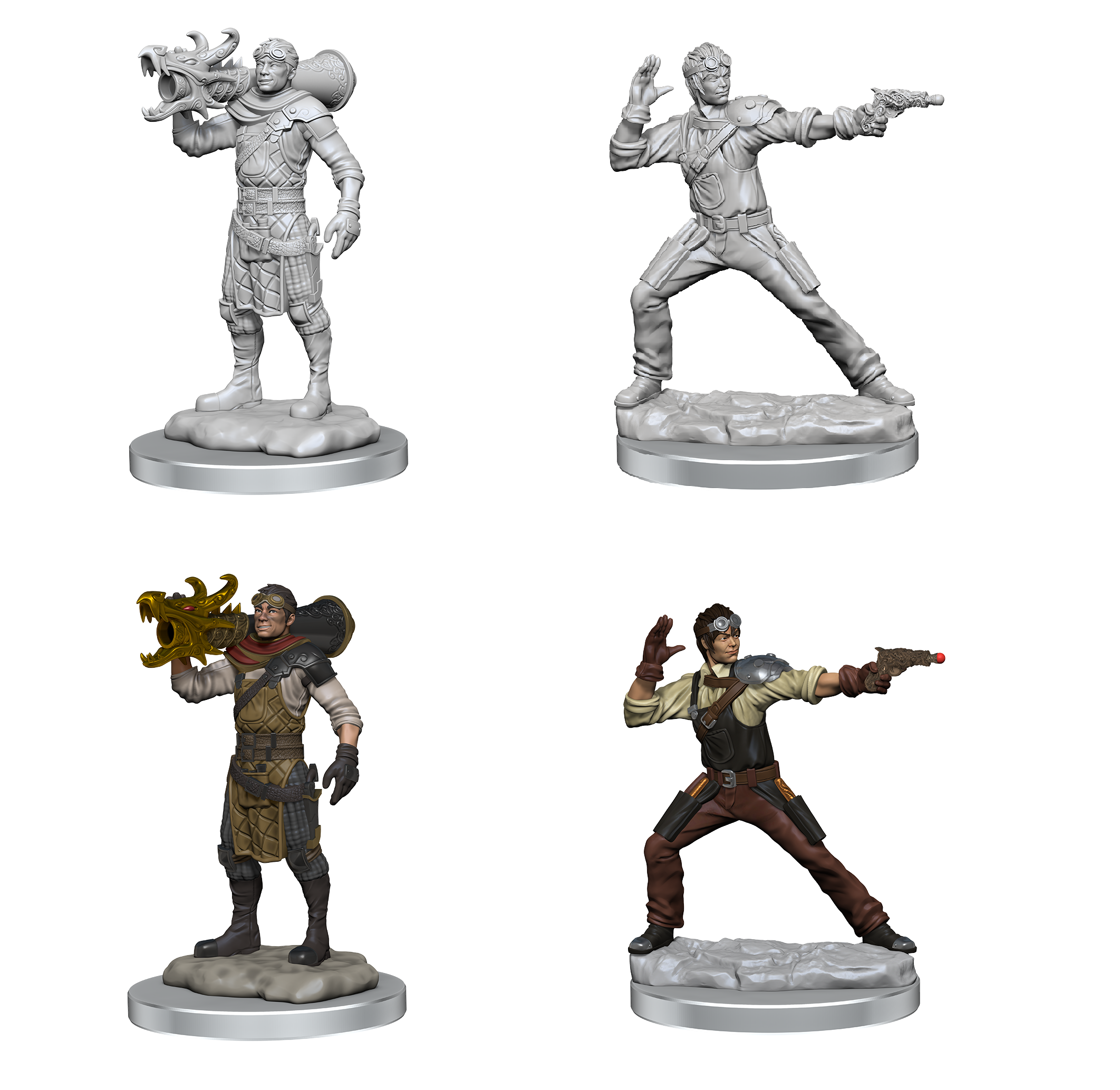 D&D Nolzur's Marvelous Miniatures: Human Artificer & Human Apprentice Minatures Wizkids Games    | Red Claw Gaming