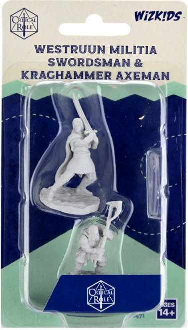 CRITICAL ROLL UNPAINTED MINIS WESTRUUN/KRAGHAMMER Minatures Wizkids Games    | Red Claw Gaming