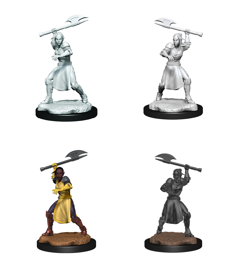 CRITICAL ROLL UNPAINTED MINIS HALF-ELF ECHO KNIGHT/FEMALE Minatures Wizkids Games    | Red Claw Gaming