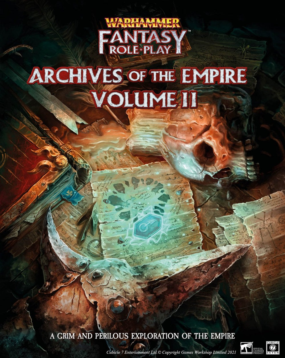 WARHAMMER FANTASY ROLE PLAY ARCHIVES OF THE EMPIRE VOL 2 HC Role Play Cubicle Seven    | Red Claw Gaming