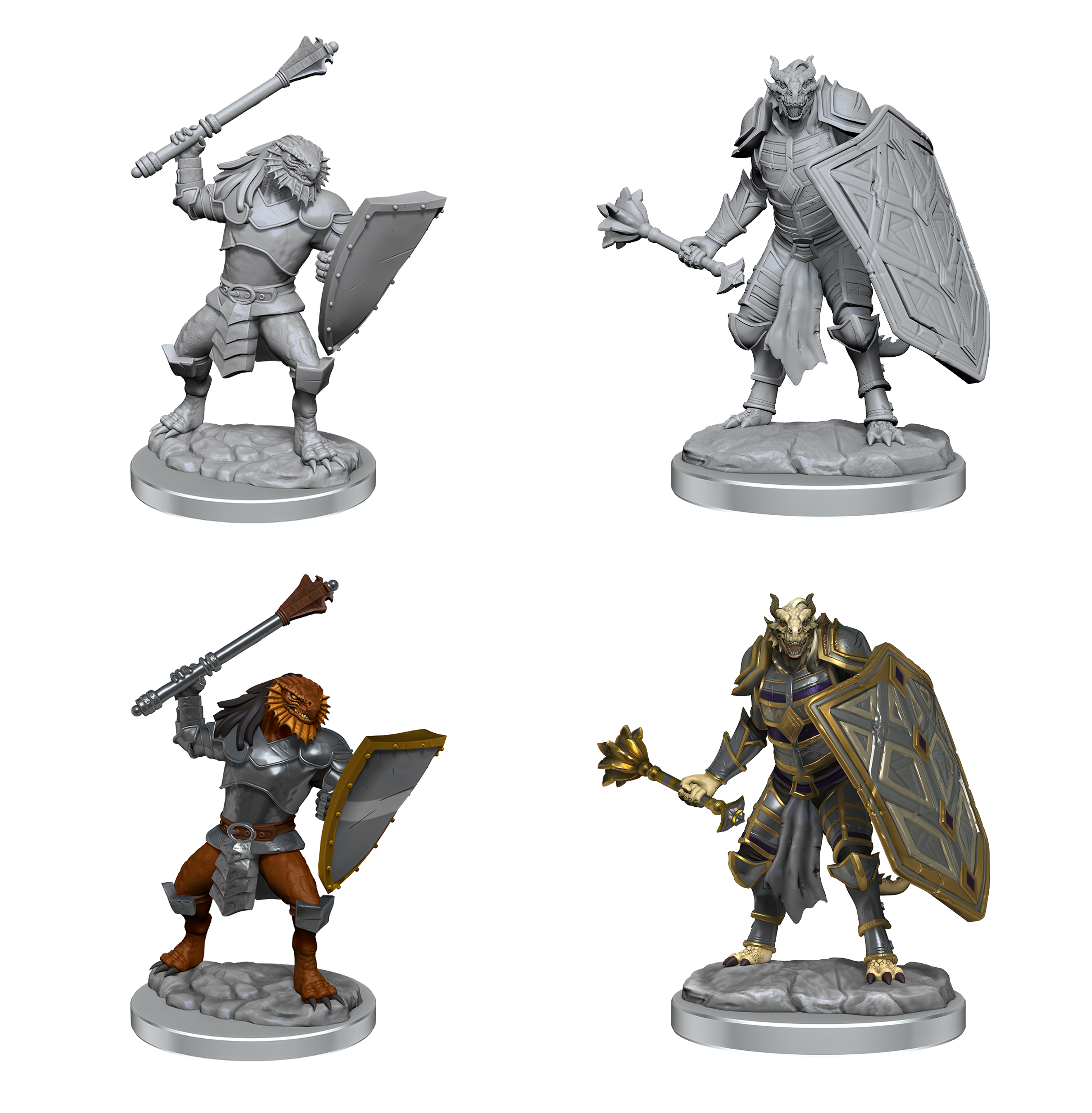 D&D Nolzur's Marvelous Miniatures: DRAGONBORN CLERICS Minatures Wizkids Games    | Red Claw Gaming