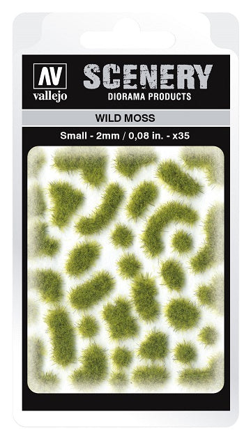 VALLEJO: SCENERY SMALL WILD MOSS Tufts Vallejo    | Red Claw Gaming