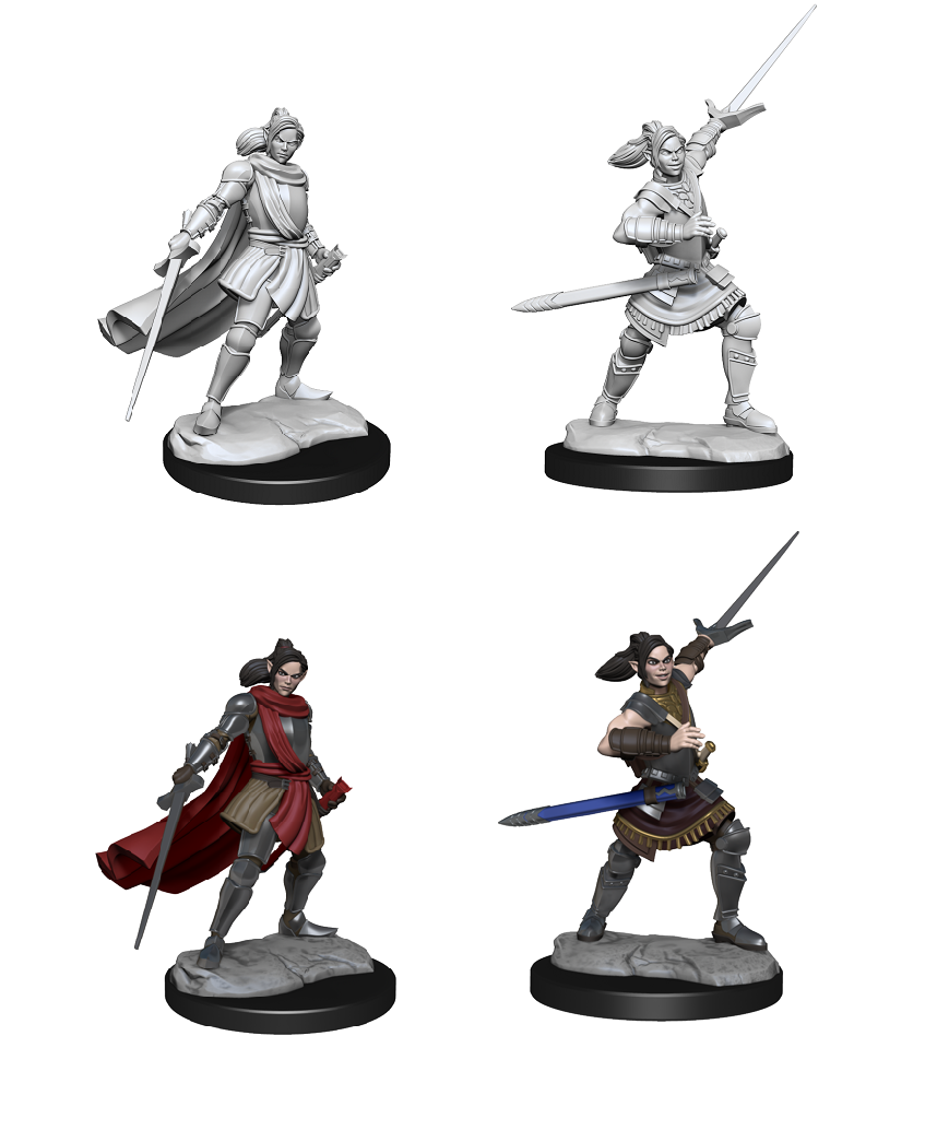 CRITICAL ROLL UNPAINTED MINIS HALF-ELF PALADIN XHORHAS Minatures Wizkids Games    | Red Claw Gaming
