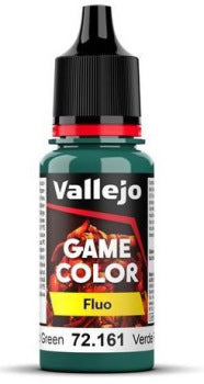 GAME COLOR 161-18ML. FLUORESCENT COLD GREEN Vallejo Game Color Vallejo    | Red Claw Gaming