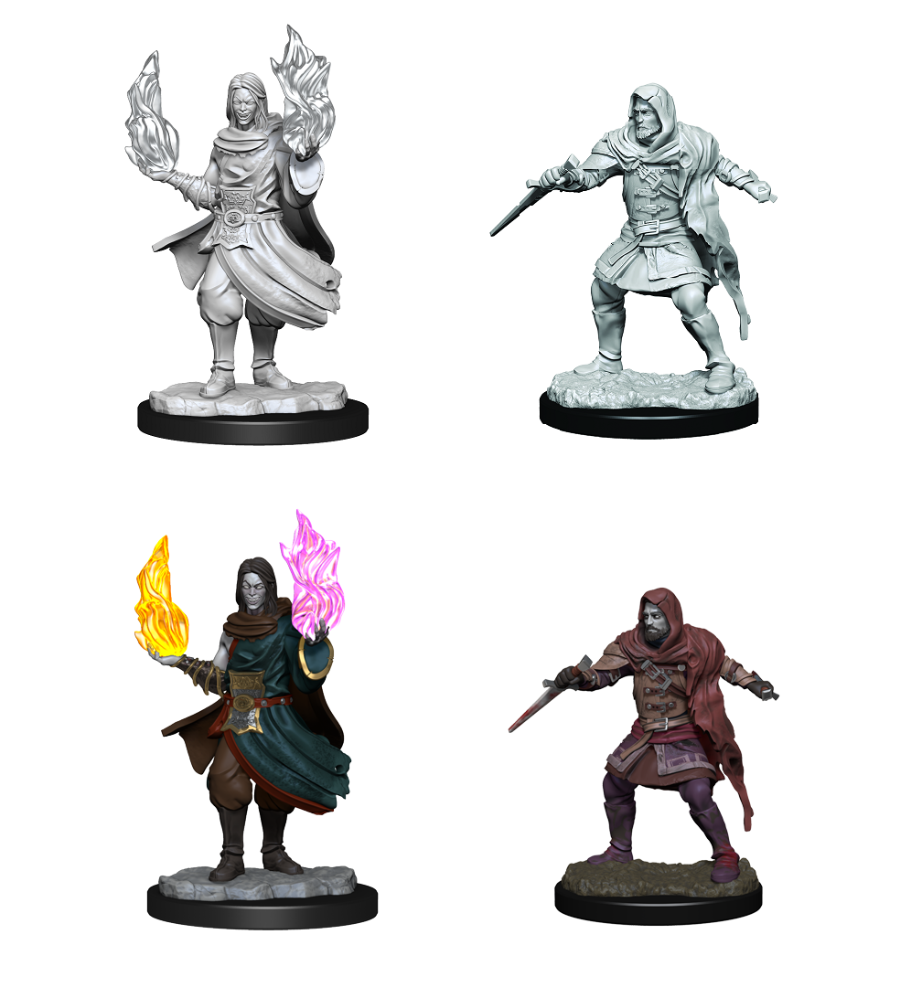 CRITICAL ROLL UNPAINTED MINIS HOLLOW ONE ROGUE/SORCERER MALE Minatures Wizkids Games    | Red Claw Gaming