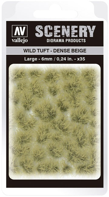 VALLEJO: SCENERY LARGE WILD TUFT DENSE BEIGE Tufts Vallejo    | Red Claw Gaming