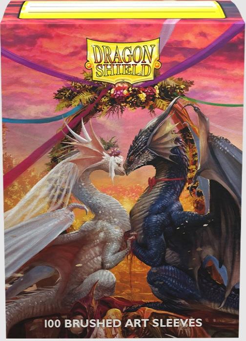 Dragon Shield Brushed Art Sleeve - VALENTINE DRAGON 2023 100CT Dragon Shield Dragon Shield    | Red Claw Gaming