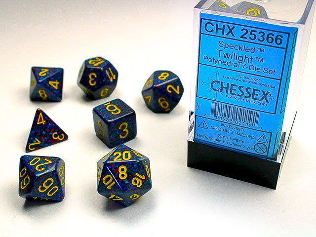 Speckled Twilight 7-Die Set Dice Chessex    | Red Claw Gaming