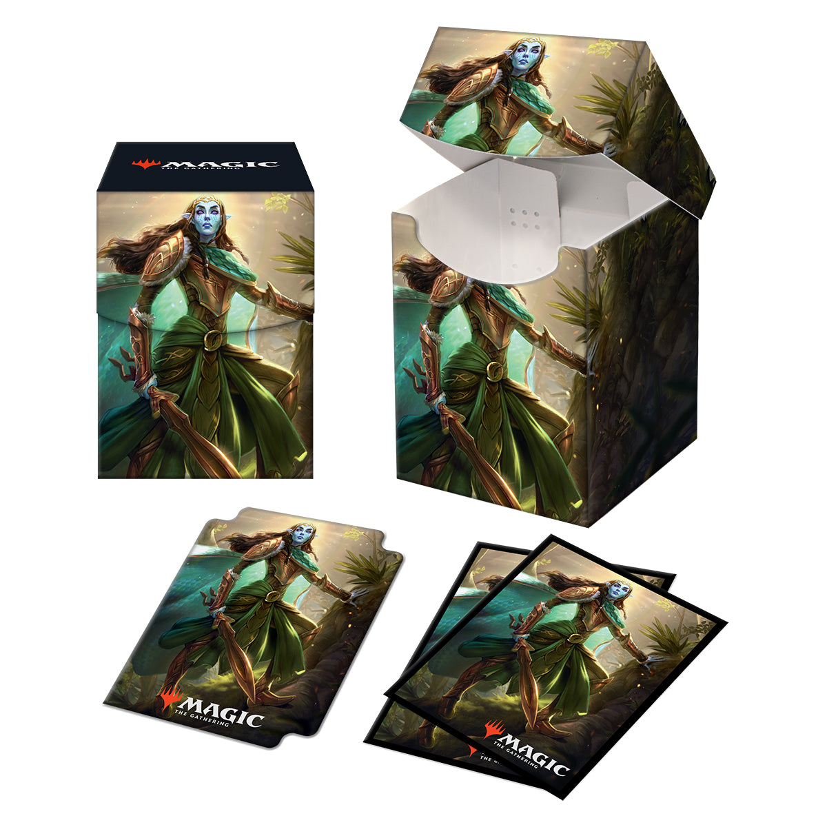 Kaldheim Combo 100+ Deck Box and 100ct sleeves Lathril, Blade of the Elves Deck Boxes Ultra Pro    | Red Claw Gaming
