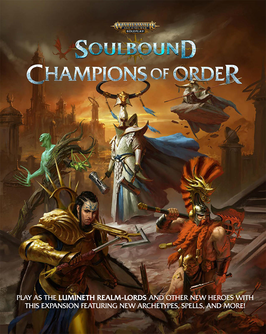 WARHAMMER AGE OF SIGMAR RPG SOULBOUND CHAMPIONS OF ORDER Role Playing Cubicle Seven    | Red Claw Gaming