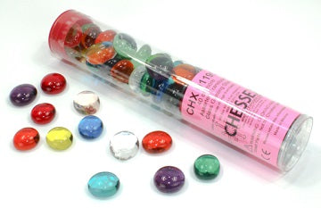 Assorted Translucent Glass Gaming Stones Dice Chessex    | Red Claw Gaming