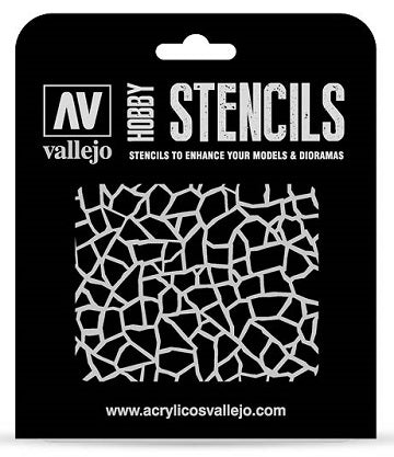 HOBBY STENCIL GIRAFFE CAMO WWII Vallejo Stencil Vallejo    | Red Claw Gaming