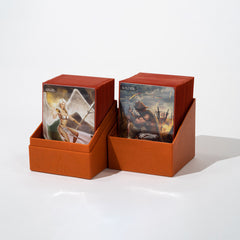 UG Return to Earth Boulder Deck Box 100+ Orange Deck Box Ultimate Guard    | Red Claw Gaming