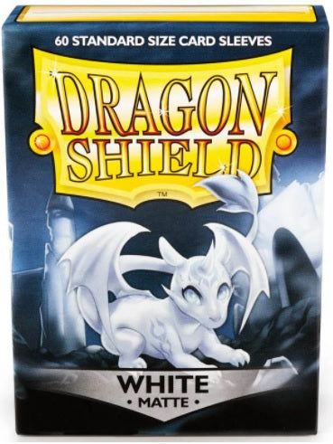 DRAGON SHIELD SLEEVES MATTE WHITE 60CT Dragon Shield Dragon Shield    | Red Claw Gaming