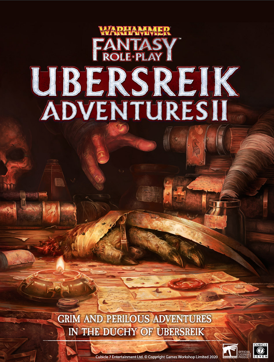 WFRP UBERSREIK ADVENTURES 2 HC Role Play Cubicle Seven    | Red Claw Gaming