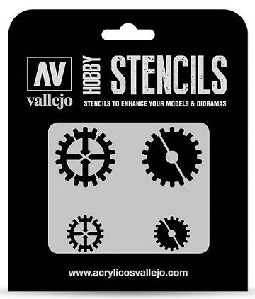 HOBBY STENCIL GEAR MARKINGS Vallejo Stencil Vallejo    | Red Claw Gaming