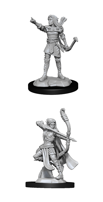 DND UNPAINTED MINIS WV13 ELF RANGER FEMALE Minatures Wizkids Games    | Red Claw Gaming