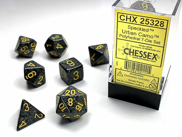 Speckled Urban Camo 7-Die Set Dice Chessex    | Red Claw Gaming