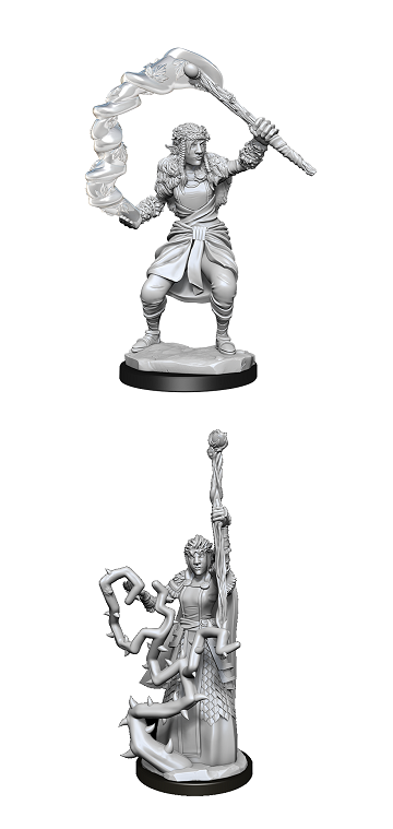 DND UNPAINTED MINIS WV13 FIRBOLG DRUID FEMALE Minatures Wizkids Games    | Red Claw Gaming