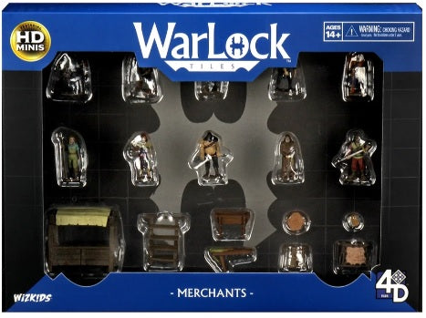 WARLOCK TILES: ACCESSORY - MERCHANTS Minatures Wizkids Games    | Red Claw Gaming
