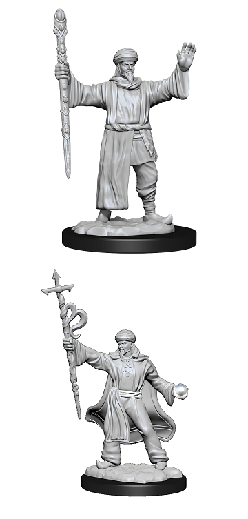 DND UNPAINTED MINIS WV13 HUMAN WIZARD MALE (144) Minatures Wizkids Games    | Red Claw Gaming