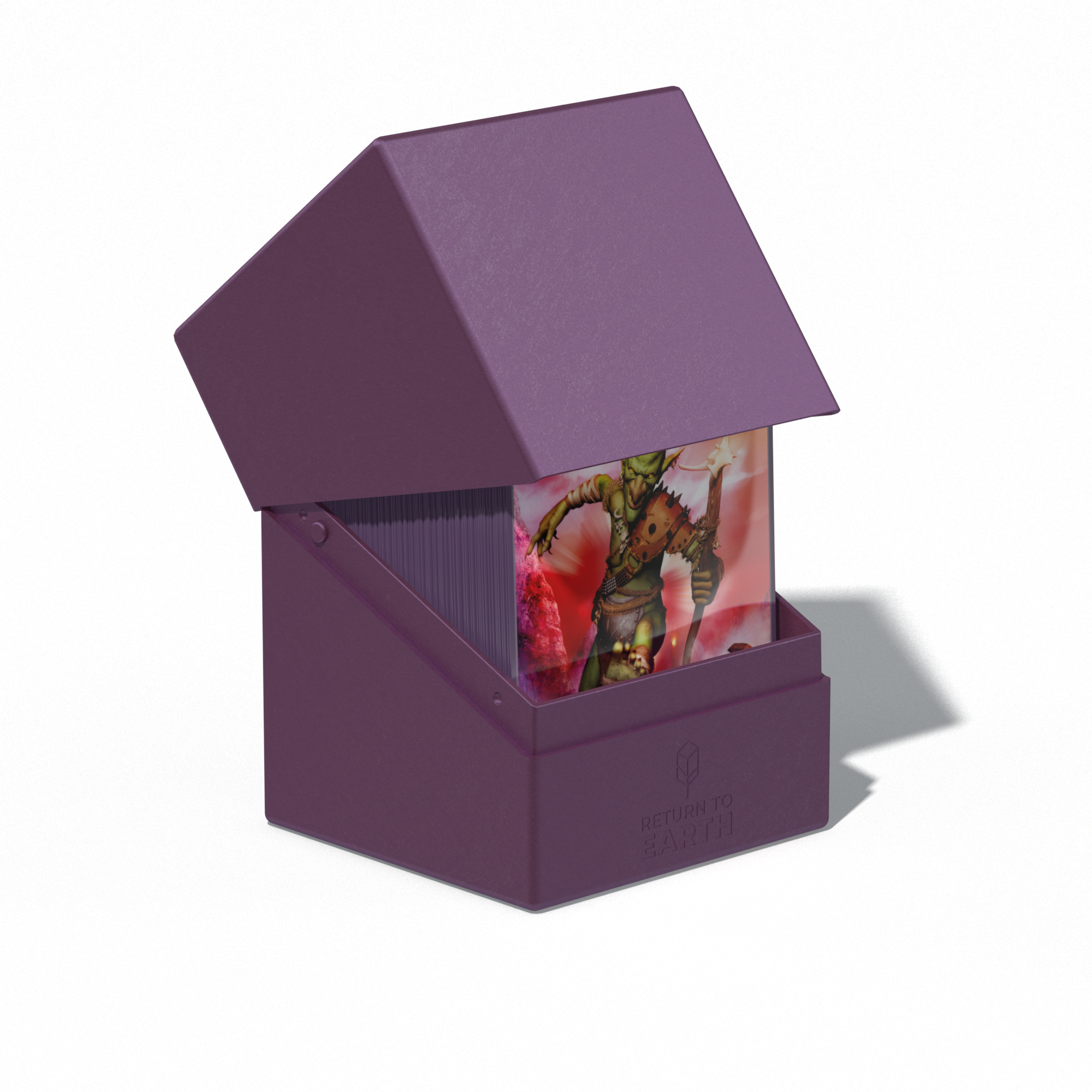 UG Return to Earth Boulder Deck Box 100+ Purple Deck Box Ultimate Guard    | Red Claw Gaming
