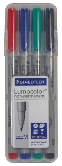 WATER SOLUBLE MARKERS: 4 COLOR PACK Non-Permanent Marker Universal DIstribution    | Red Claw Gaming
