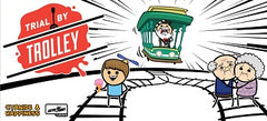 Trial By Trolley, Cyanide & Happiness Board Game Breaking Games    | Red Claw Gaming