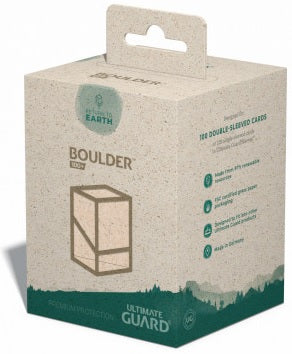 UG Return to Earth Boulder Deck Box 100+ Natural Deck Box Ultimate Guard    | Red Claw Gaming