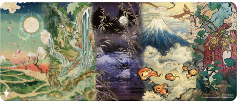 UP PLAYMAT MTG TABLE 6FT KAMIGAWA NEON DYNASTY Playmat Ultra Pro    | Red Claw Gaming