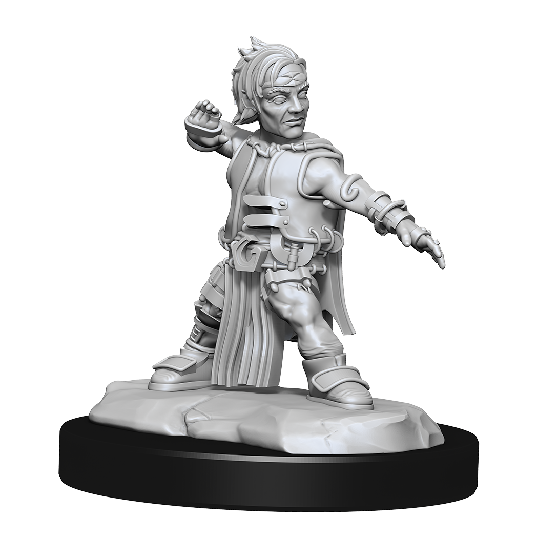 Pathfinder Deep Cuts Unpainted Miniatures: Male Halfling Monk Minatures Wizkids Games    | Red Claw Gaming