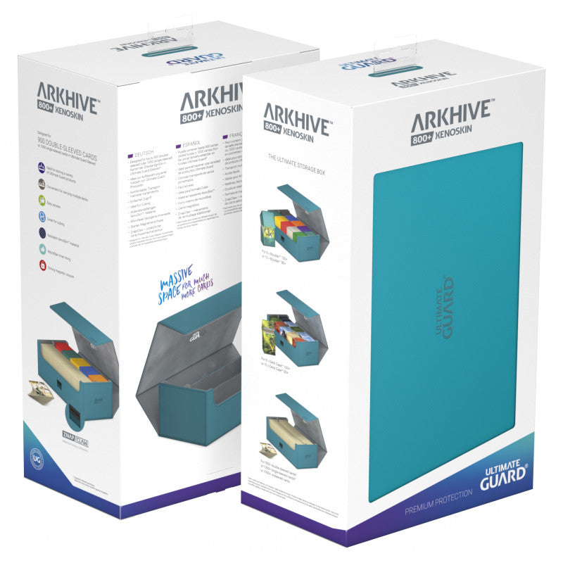 UG DECK CASE ARKHIVE 800+ PETROL BLUE Deck Box Ultimate Guard    | Red Claw Gaming