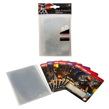 OVERSIZED CLEAR TOP LOADING 40CT Deck Protectors Ultra Pro    | Red Claw Gaming