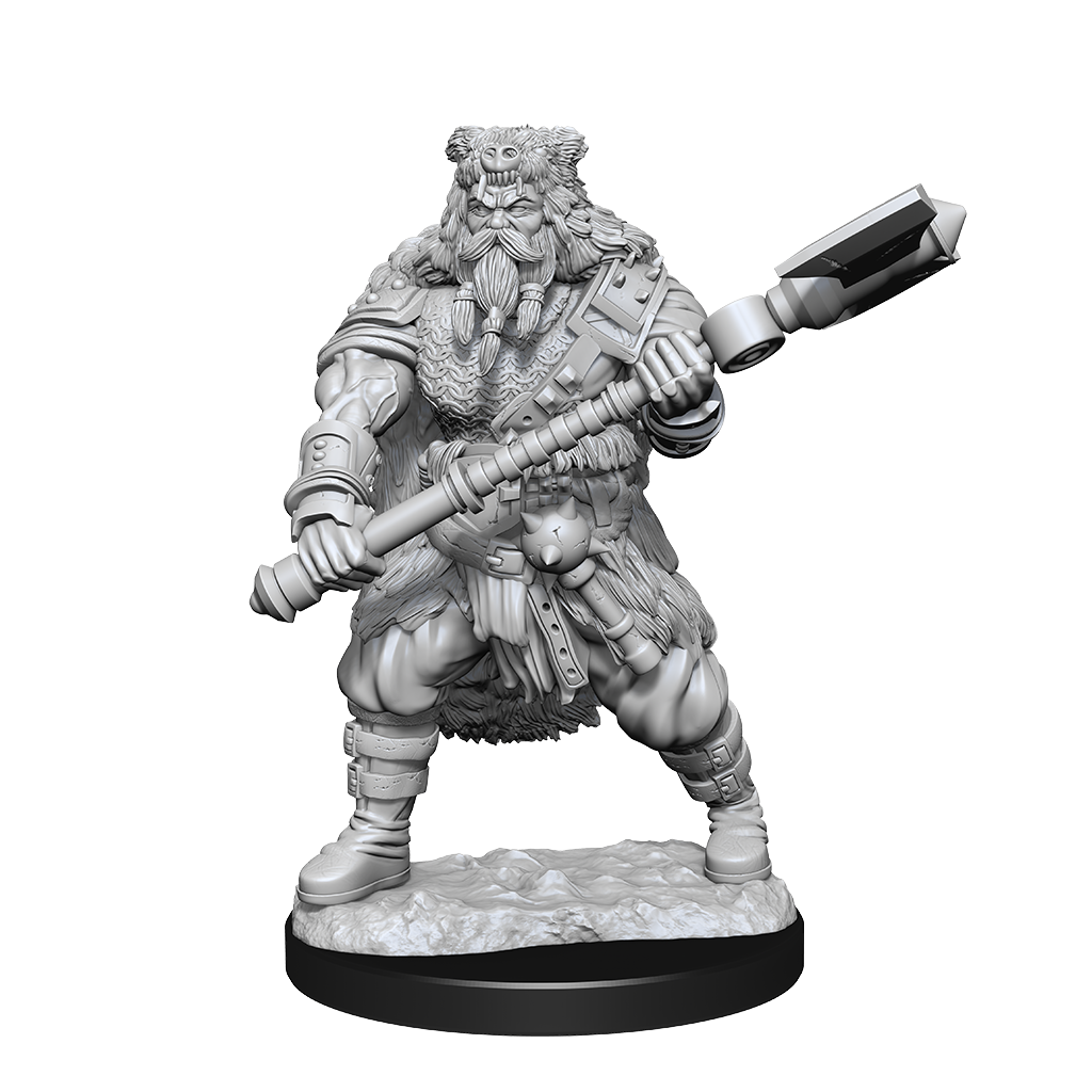 D&D Nolzur's Marvelous Miniatures: Human Barbarian Male Minatures Wizkids Games    | Red Claw Gaming