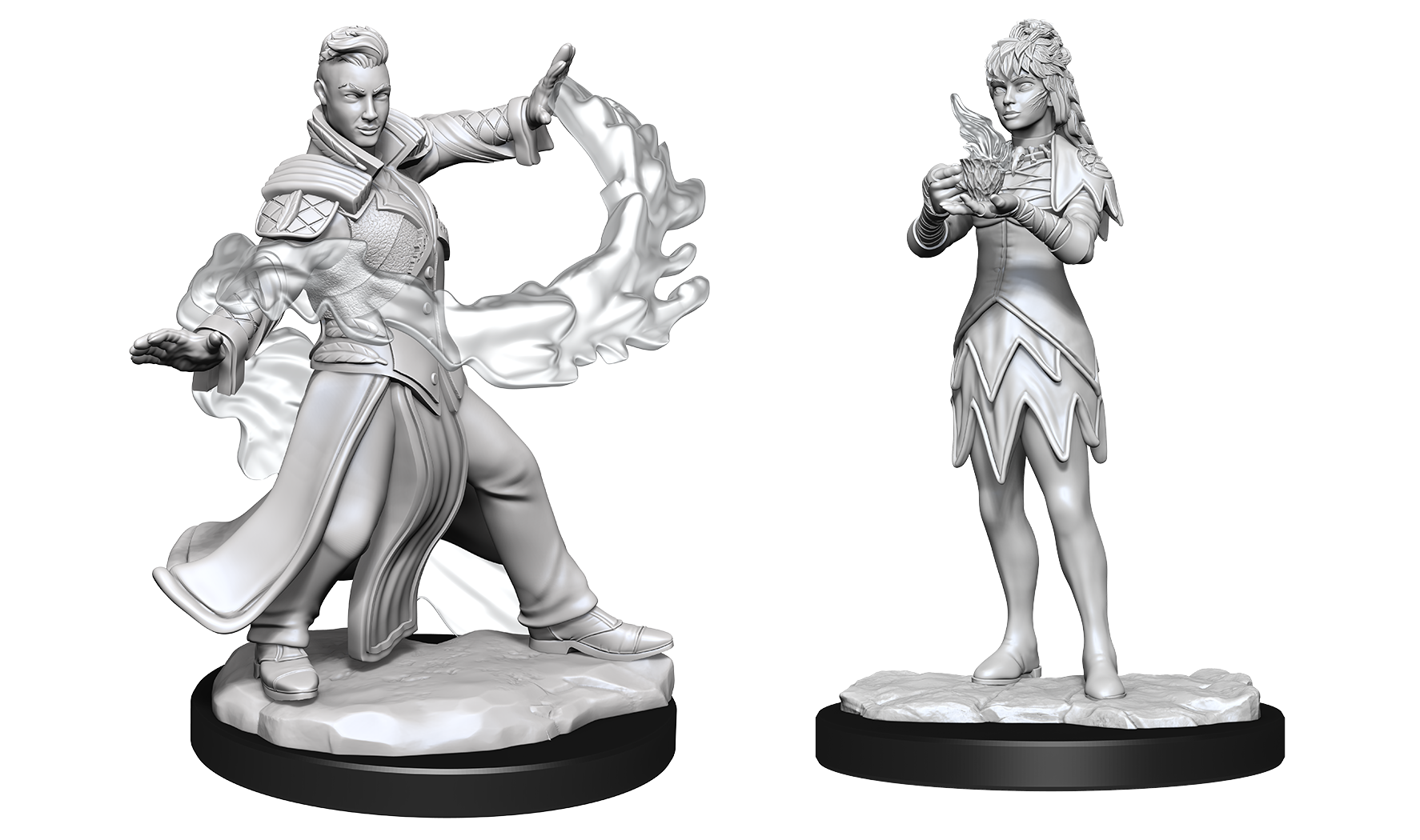 MTG UNPAINTED MINIS Killian & Dina Minatures Wizkids Games    | Red Claw Gaming
