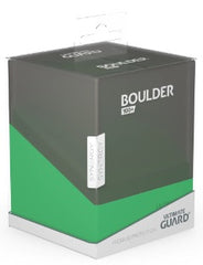 UG BOULDER 100+ SYNERGY Deck Box Ultimate Guard Black/Green   | Red Claw Gaming