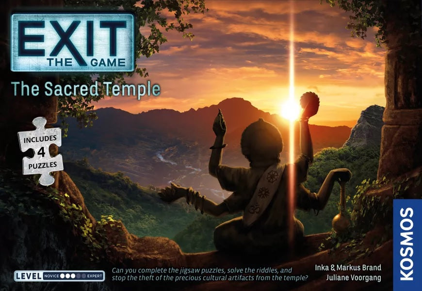 EXIT: THE SACRED TEMPLE (WITH PUZZLE) Board Games Kosmos    | Red Claw Gaming