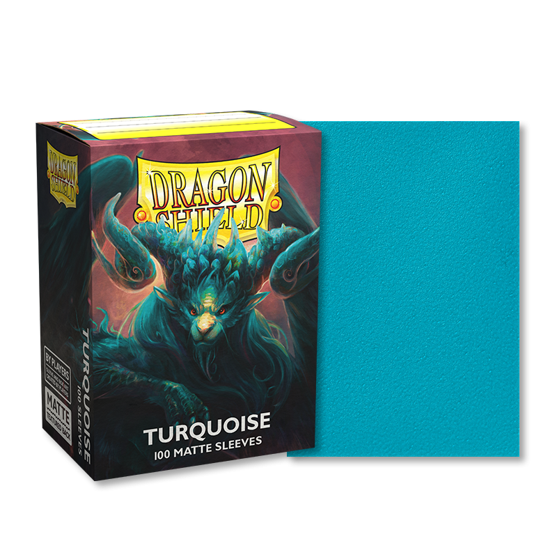 DRAGON SHIELD SLEEVES MATTE TURQUOISE 100CT Dragon Shield Dragon Shield    | Red Claw Gaming