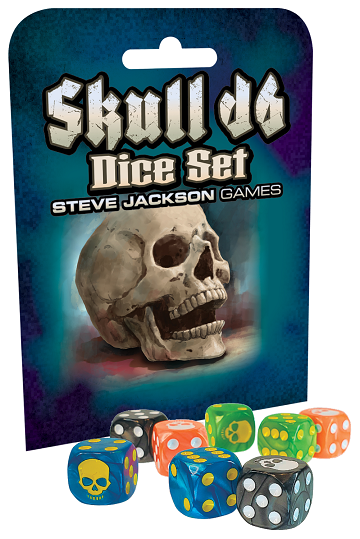 SKULL D6 DICE SET Board Game Steve Jackson    | Red Claw Gaming