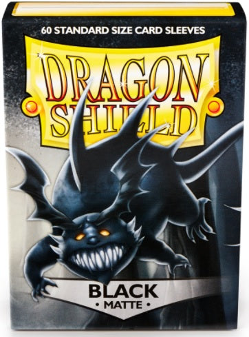 DRAGON SHIELD SLEEVES MATTE BLACK 60CT Dragon Shield Dragon Shield    | Red Claw Gaming