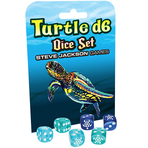 TURTLE D6 DICE SET Board Game Steve Jackson    | Red Claw Gaming