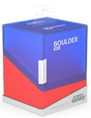 UG BOULDER 100+ SYNERGY Deck Box Ultimate Guard Blue/Red   | Red Claw Gaming