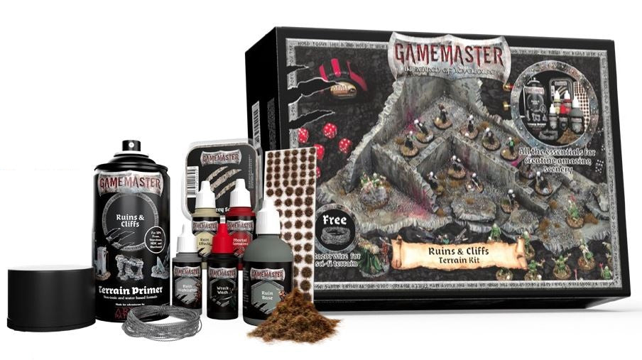 GAMEMASTER: RUINS AND CLIFFS TERRAIN KIT Battlefield Army Painter    | Red Claw Gaming