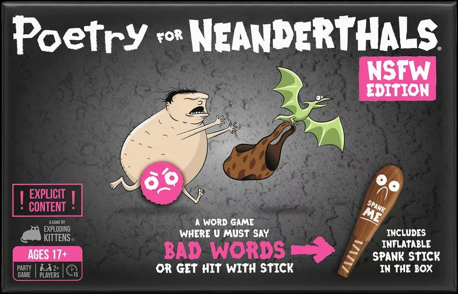 Poetry For Neanderthals NSFW Edition Board Game Exploding Kittens    | Red Claw Gaming